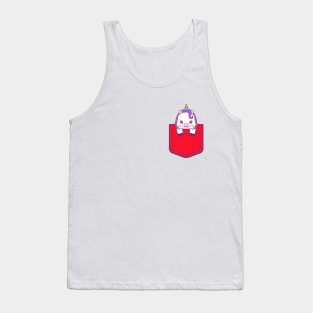 Unicorn Pocket Funny Unicorn Gift T-Shirt Tank Top